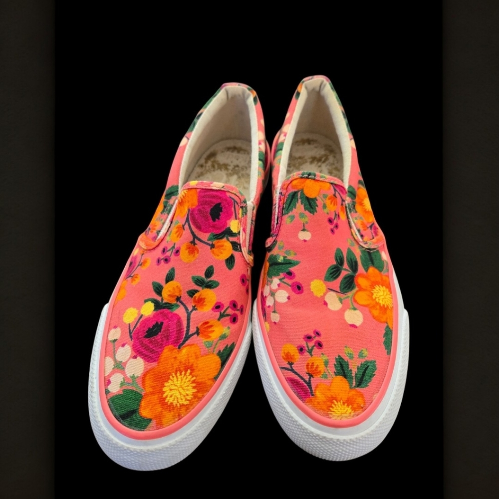 Keds Rifle Paper Co Floral Slip-On Sneakers - 6.5